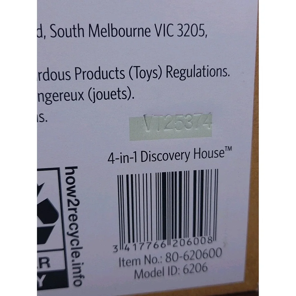 LeapFrog 4-in-1‎ Discovery House Learning Toy Interactive Lights Sounds NEW
